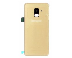 Hátlap Samsung Galaxy A8 (2018) SM-A530F ragasztóval akkufedél (kamera plexi) arany